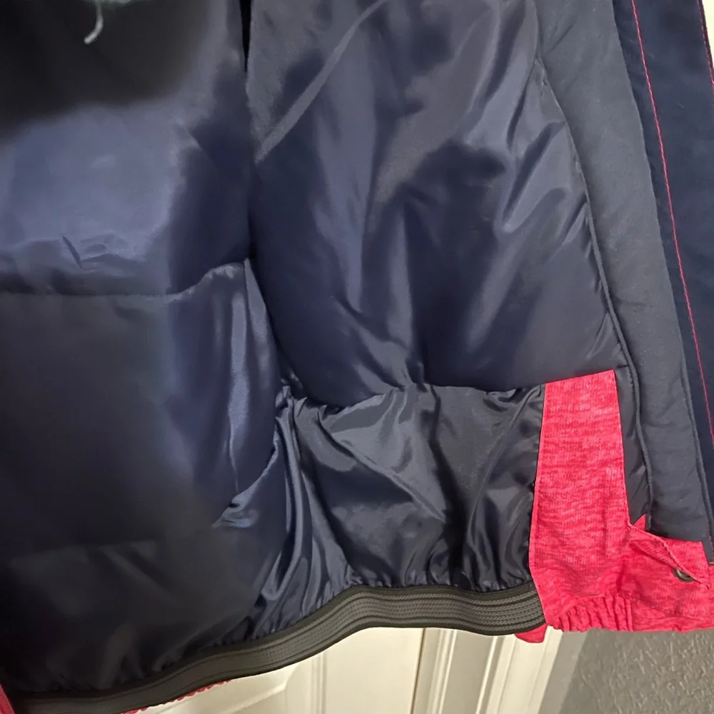 Roxy Dry Flight 10K Hooded Puffer Ski Snowboard Coat Girl's 14 Pink
